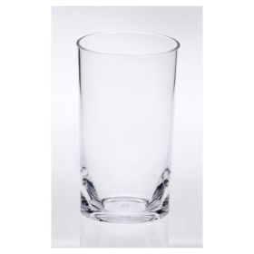 Oval Halo Acrylic Glasses Drinking Set of 4 Hi Ball (15oz), Plastic Drinking Glasses, BPA Free Cocktail Glasses, Drinkware Set, Plastic Water Tum